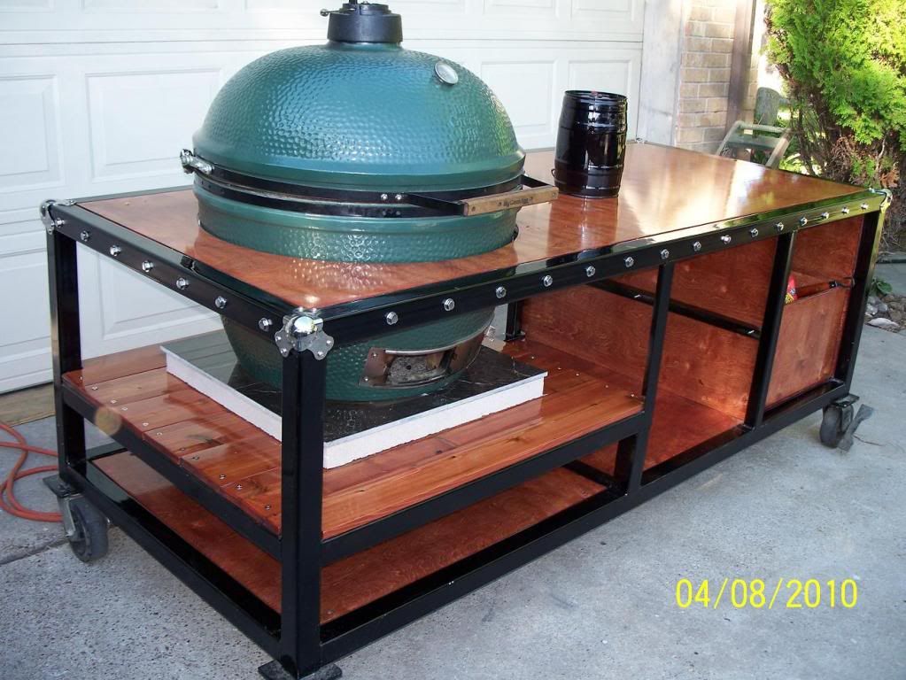 My new XL BGE table build — Big Green Egg EGGhead Forum The